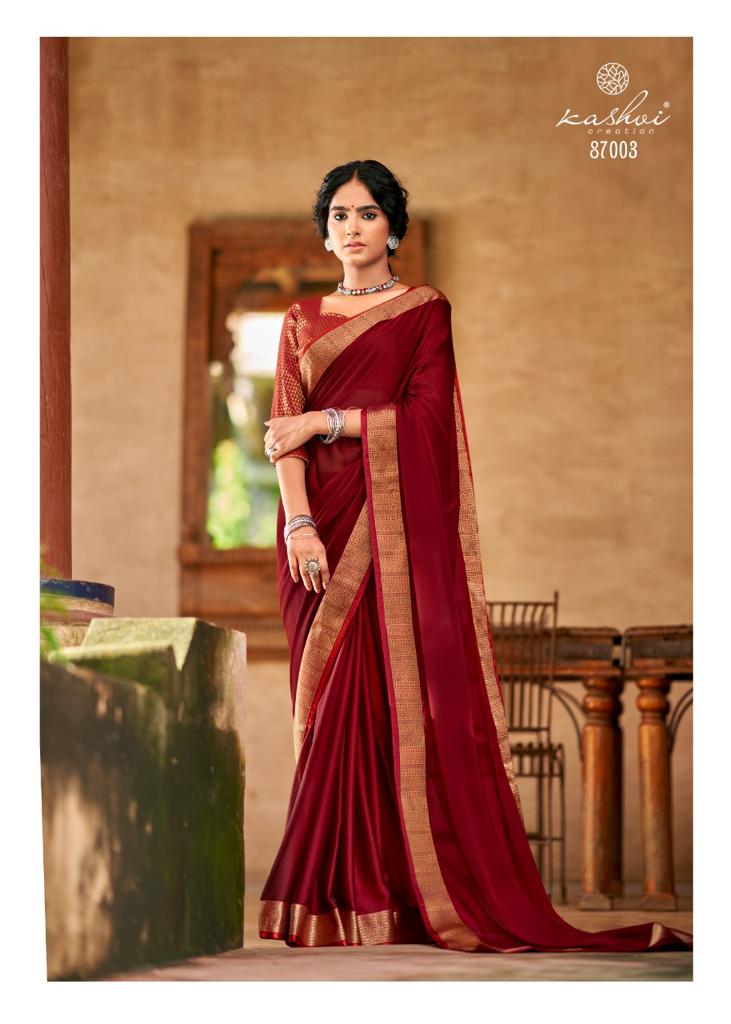 lt kashvi creation kaveri chiffon regal look saree catalog