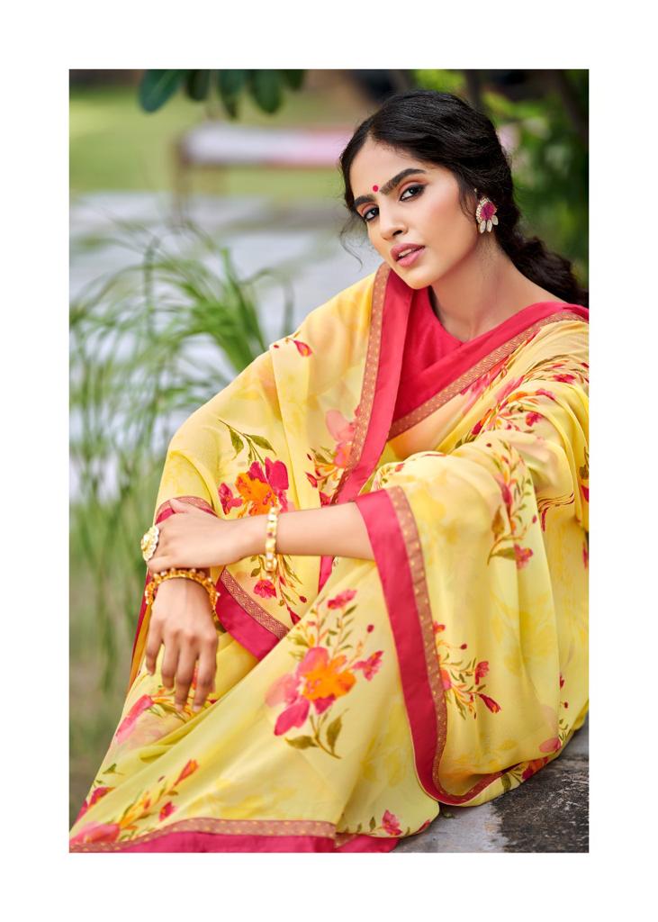 lt kashvi creation orchid vol 3 georgette elegant saree catalog