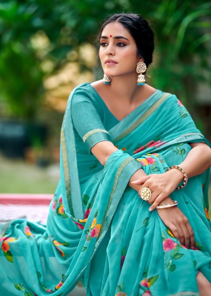 lt kashvi creation orchid vol 3 georgette elegant saree catalog