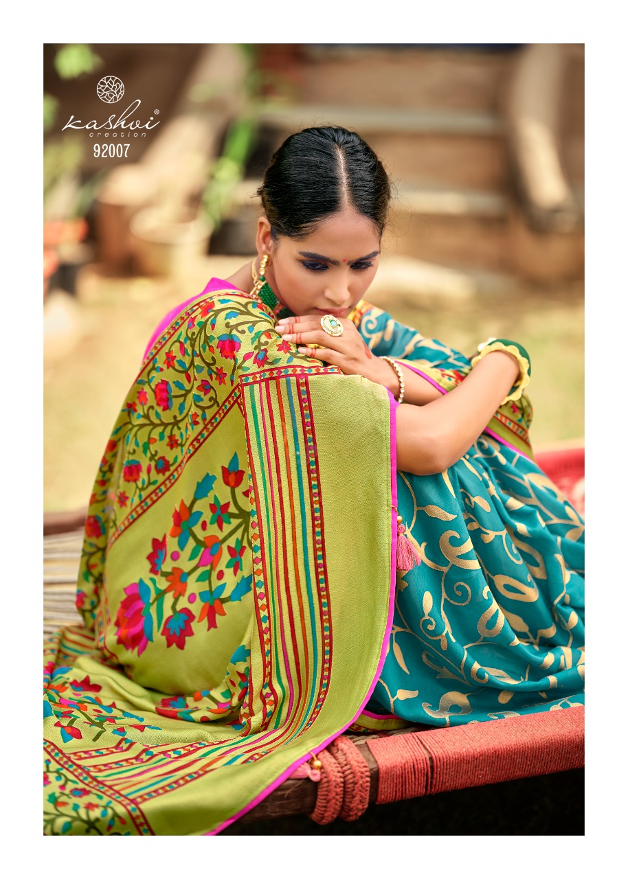 lt kashvi creation paithni silk braso gorgeous look saree catalog