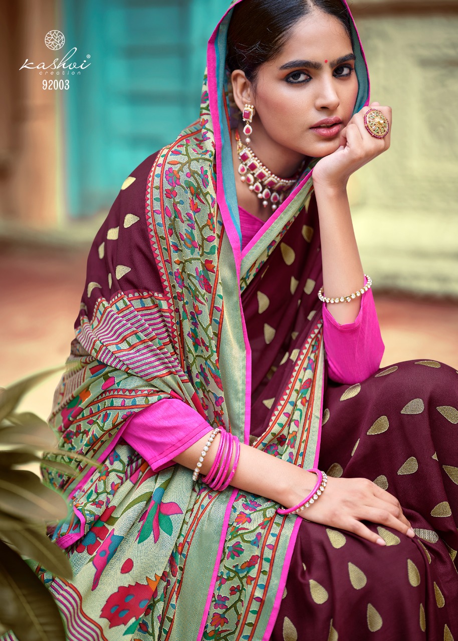 lt kashvi creation paithni silk braso gorgeous look saree catalog