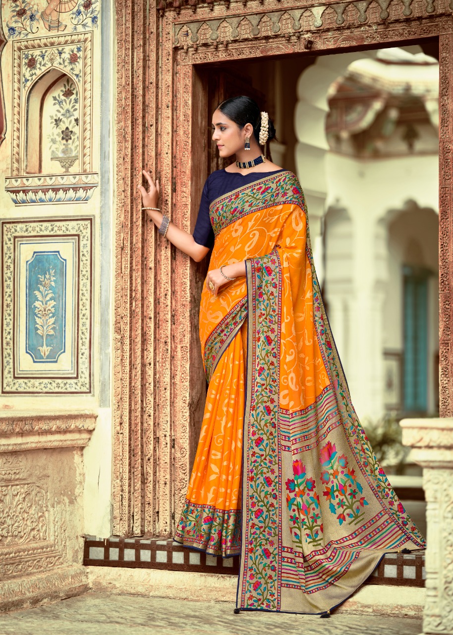 lt kashvi creation paithni silk braso gorgeous look saree catalog