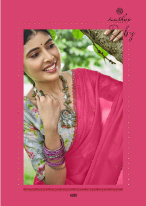 lt kashvi creation ruby chiffon exclusive look saree catalog