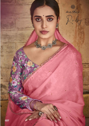 lt kashvi creation ruby chiffon exclusive look saree catalog