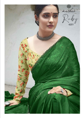 lt kashvi creation ruby chiffon exclusive look saree catalog