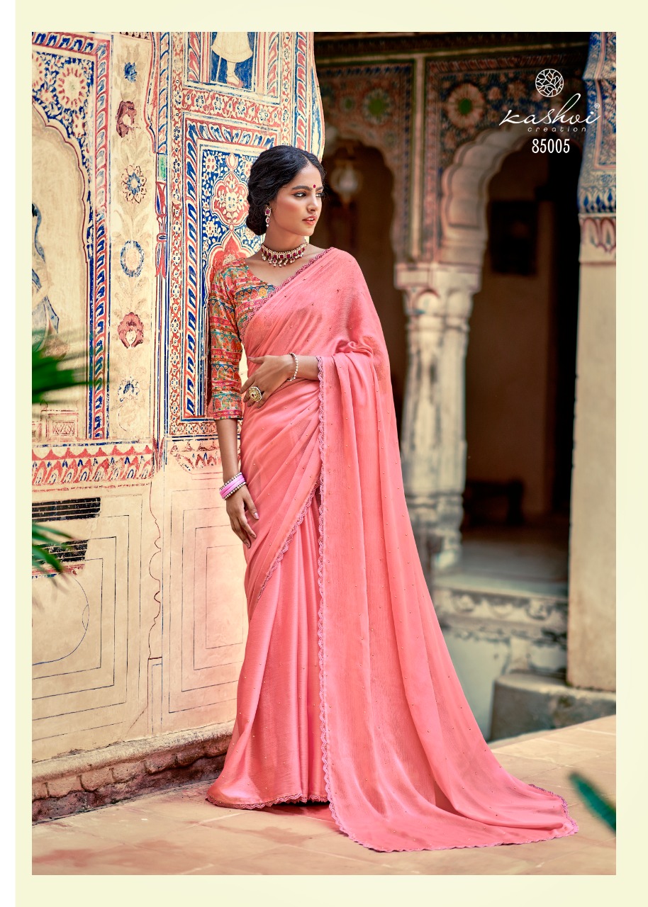 lt kashvi creation ruby vol 2 chiffon astonishing saree catalog