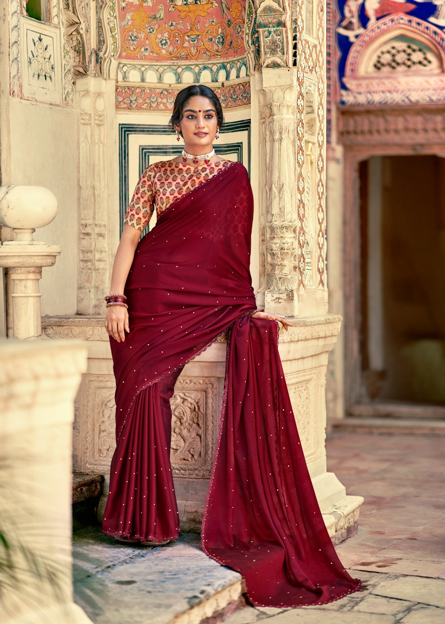 lt kashvi creation ruby vol 2 chiffon astonishing saree catalog