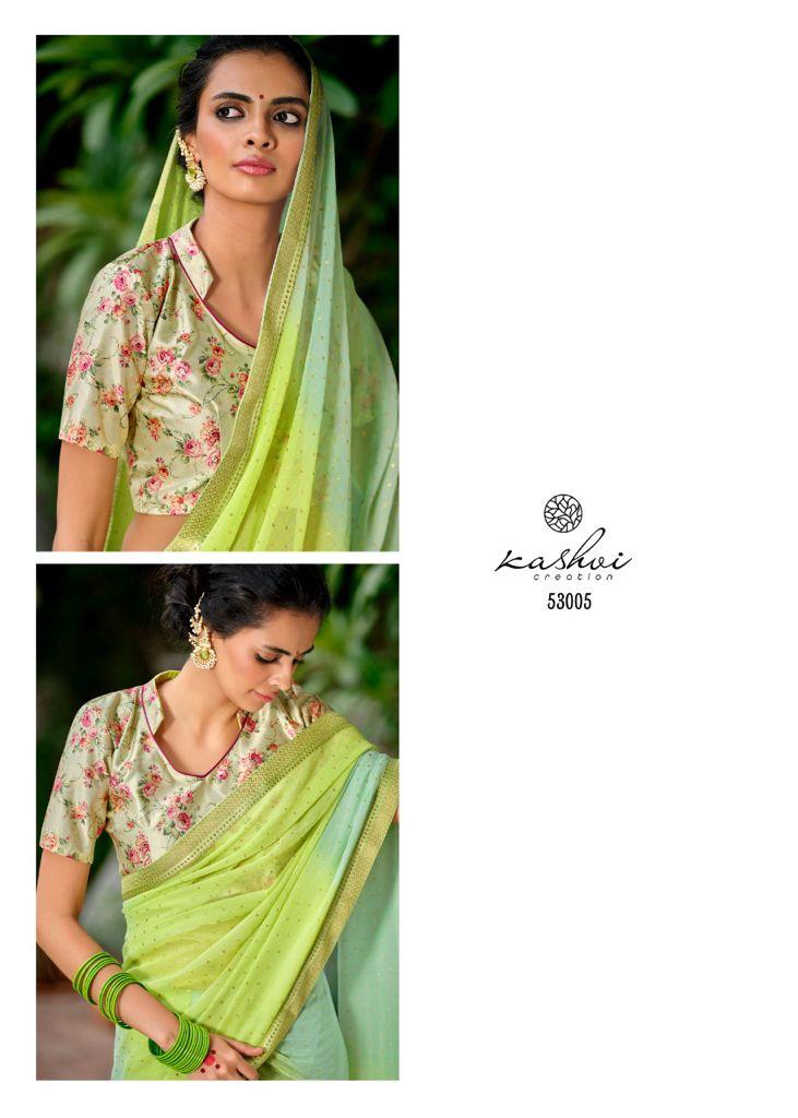 lt kashvi creation shraddha georgget elegant print saree catalog