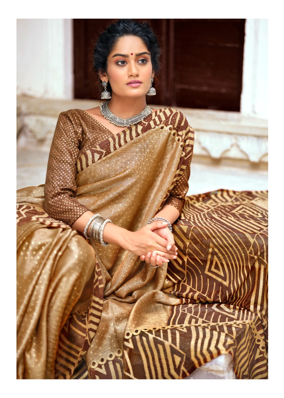 lt kashvi creation shringar chiffon elagant saree catalog