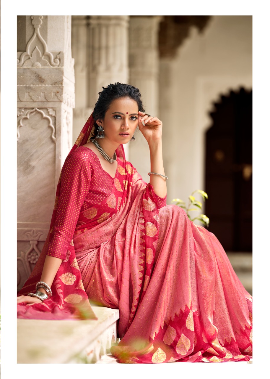 lt kashvi creation shringar chiffon elagant saree catalog