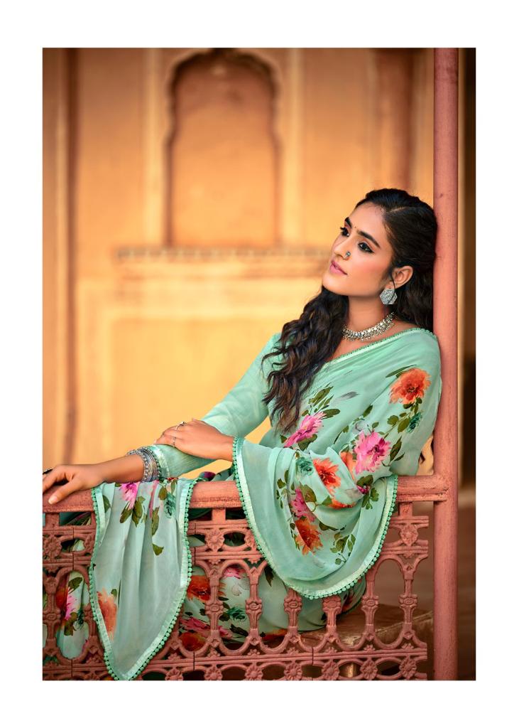 lt kashvi creation yashvi vol 2 georgget elegant print saree catalog