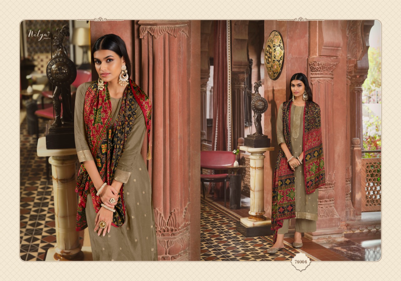 lt nitya  vol 174 jaquard Georgeous look salwar suit catalog