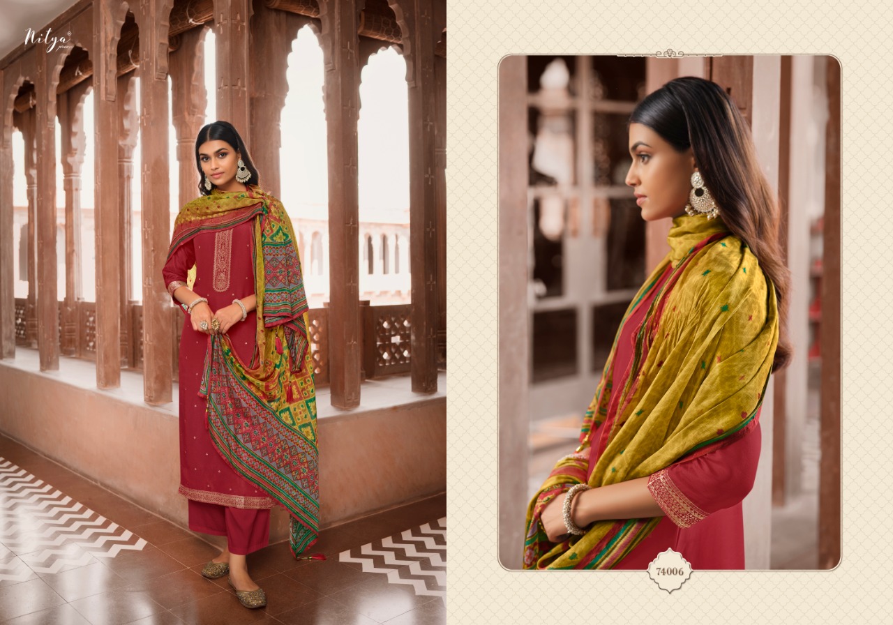 lt nitya  vol 174 jaquard Georgeous look salwar suit catalog