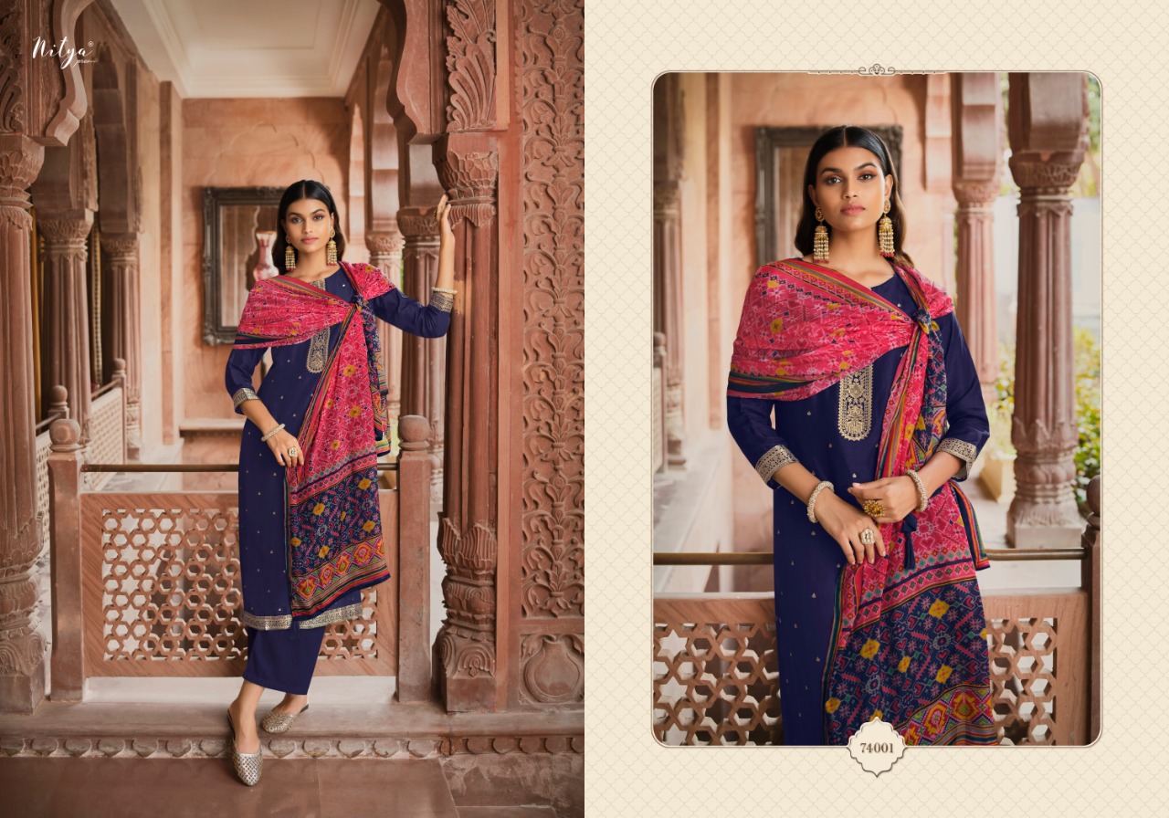 lt nitya  vol 174 jaquard Georgeous look salwar suit catalog