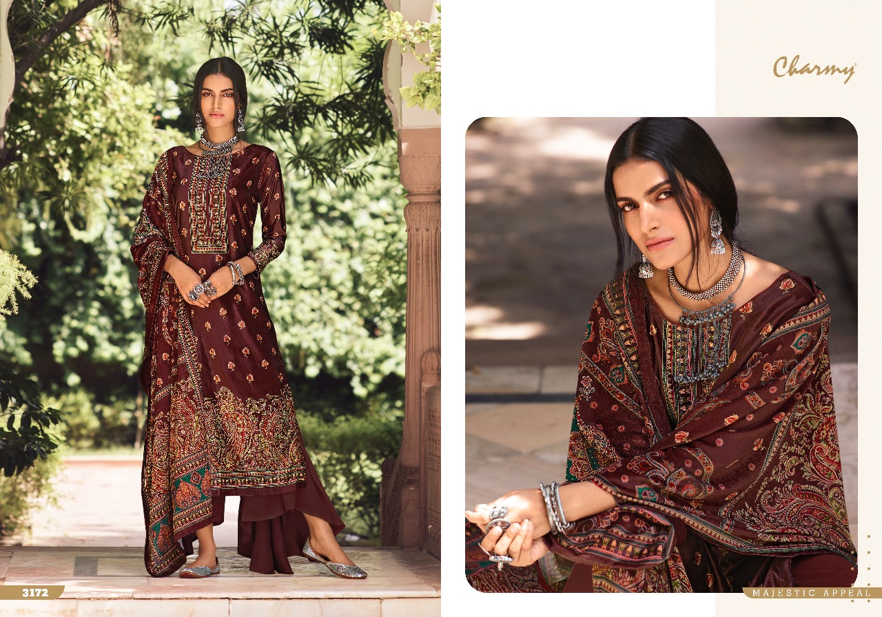 meera trendz charmy velvet velvet 5 elegant look salwar suit catalog