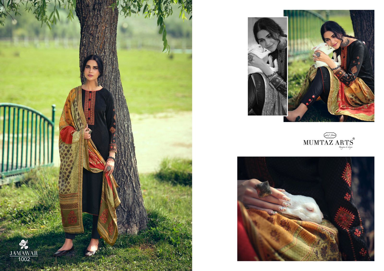 mumtaz art jamawar pashmina exclusive print salwar suit catalog