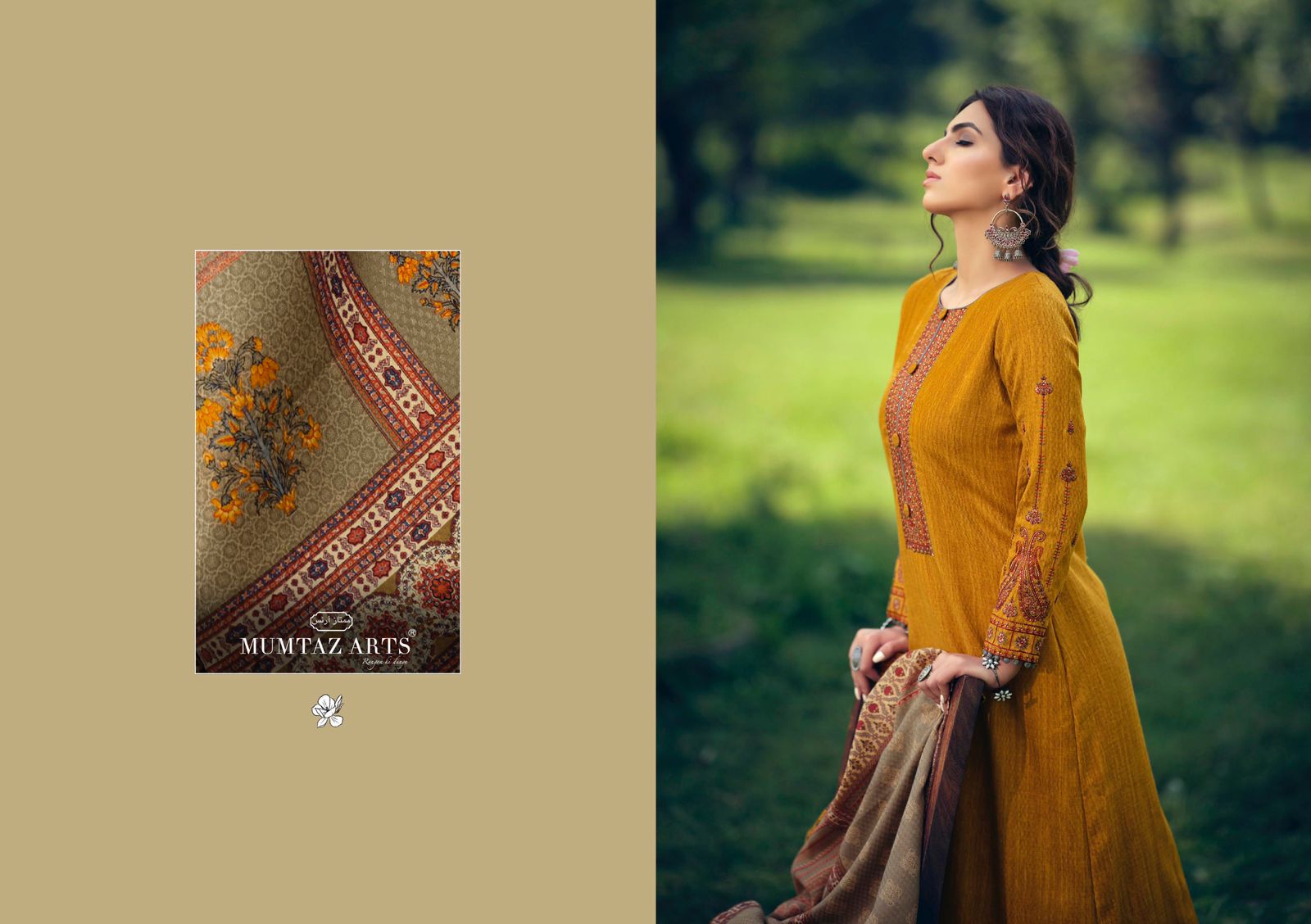 mumtaz art jamawar pashmina exclusive print salwar suit catalog