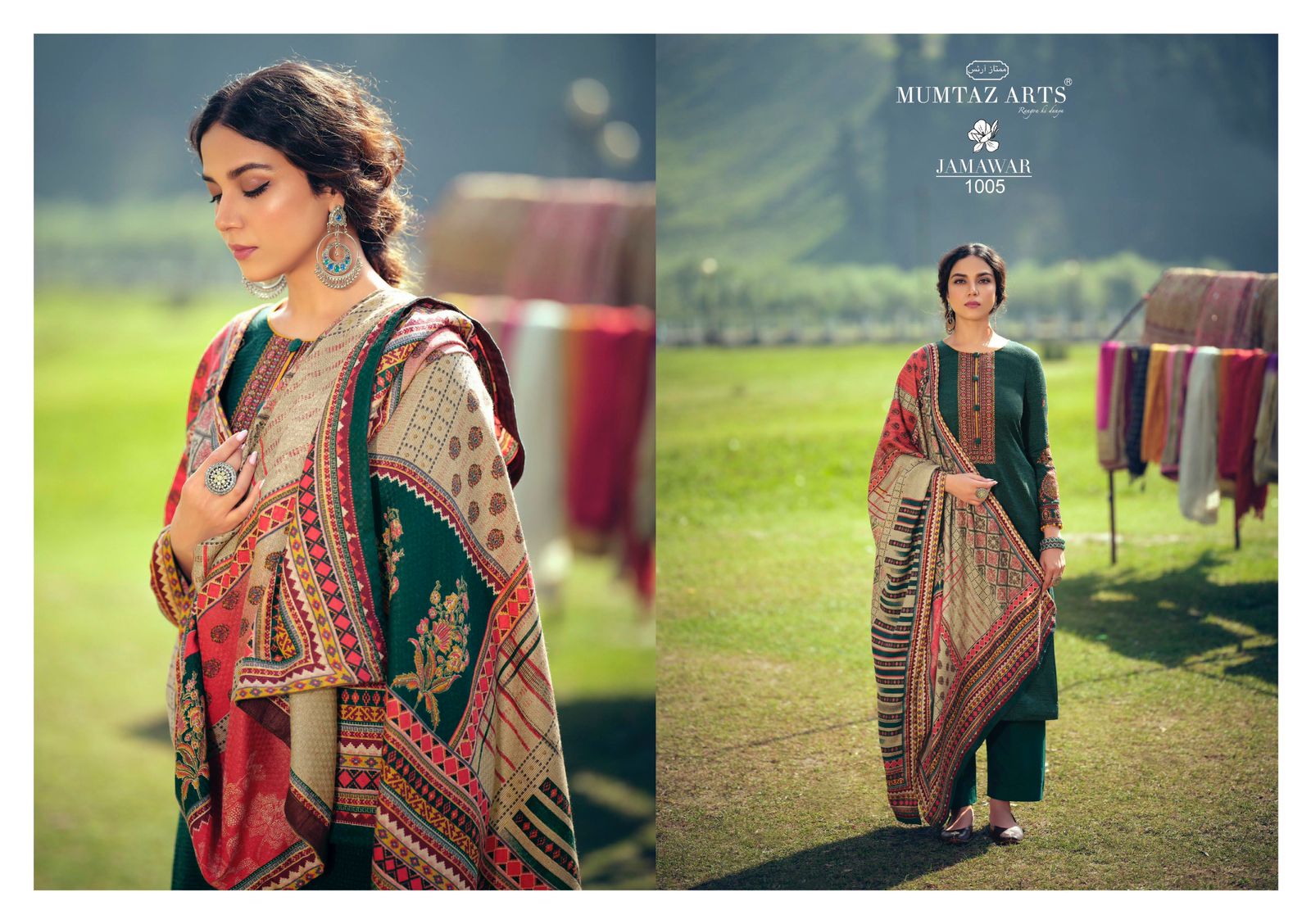 mumtaz art jamawar pashmina exclusive print salwar suit catalog