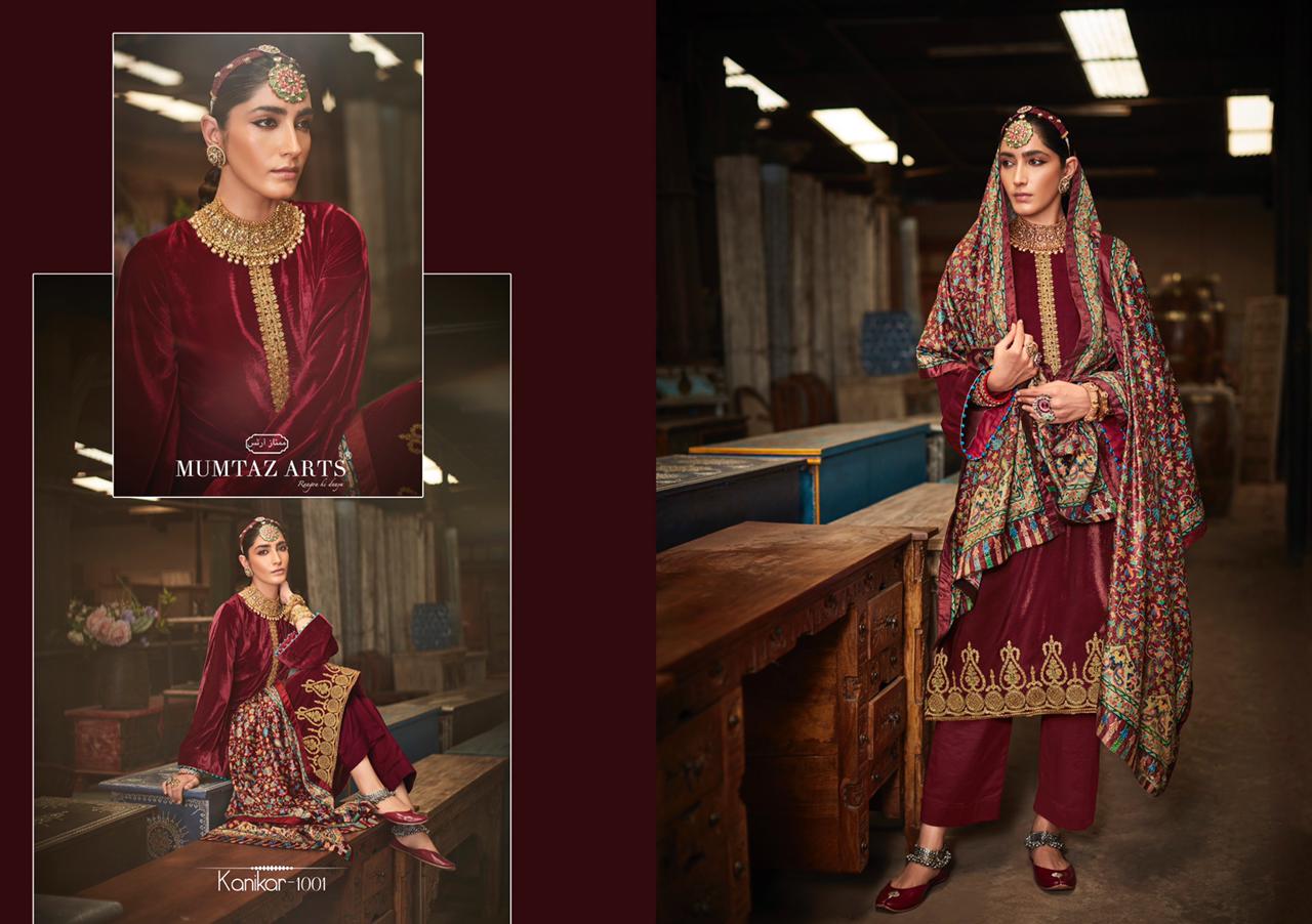 mumtaz art kanikar velvet vol 2 velvet classic trendy look salwar suit catalog