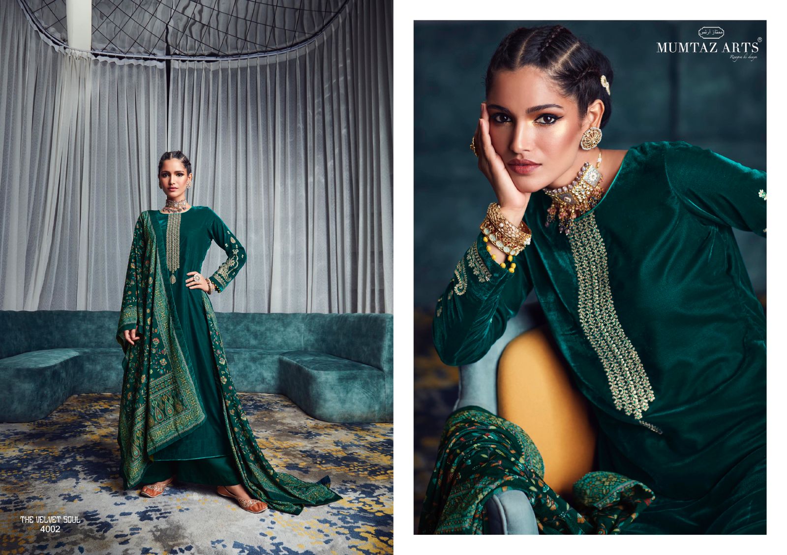 mumtaz arts the velvet soul  vol 4 velvet gorgeous look salwar suit catalog