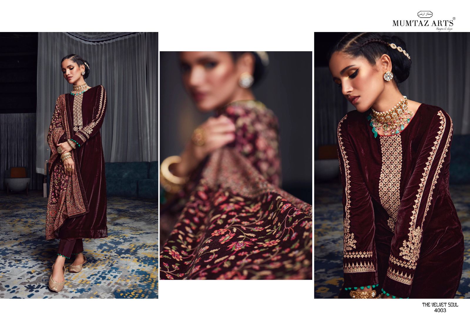 mumtaz arts the velvet soul  vol 4 velvet gorgeous look salwar suit catalog