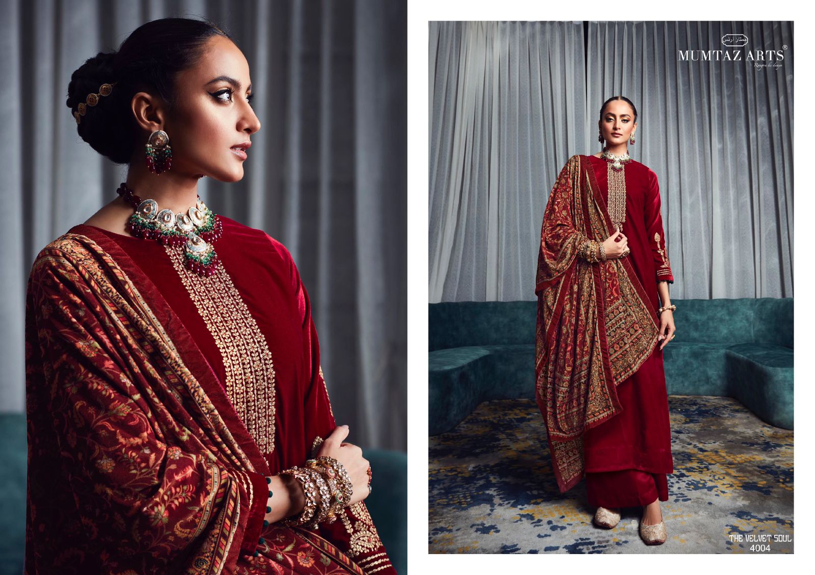 mumtaz arts the velvet soul  vol 4 velvet gorgeous look salwar suit catalog