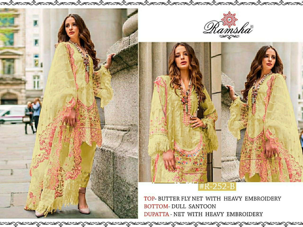 ramsha d no r 252 nx net catchy look salwar suit catalog