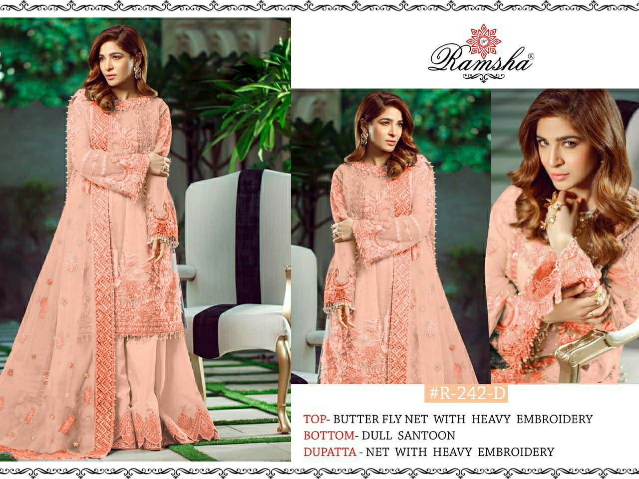 ramsha ramsha r 242nxbutterfly net catchy style salwar suit catalog