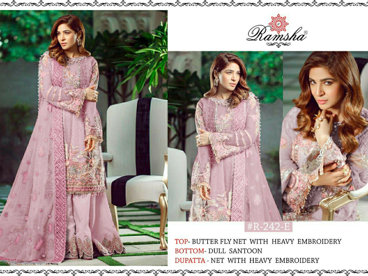 ramsha ramsha r 242nxbutterfly net catchy style salwar suit catalog