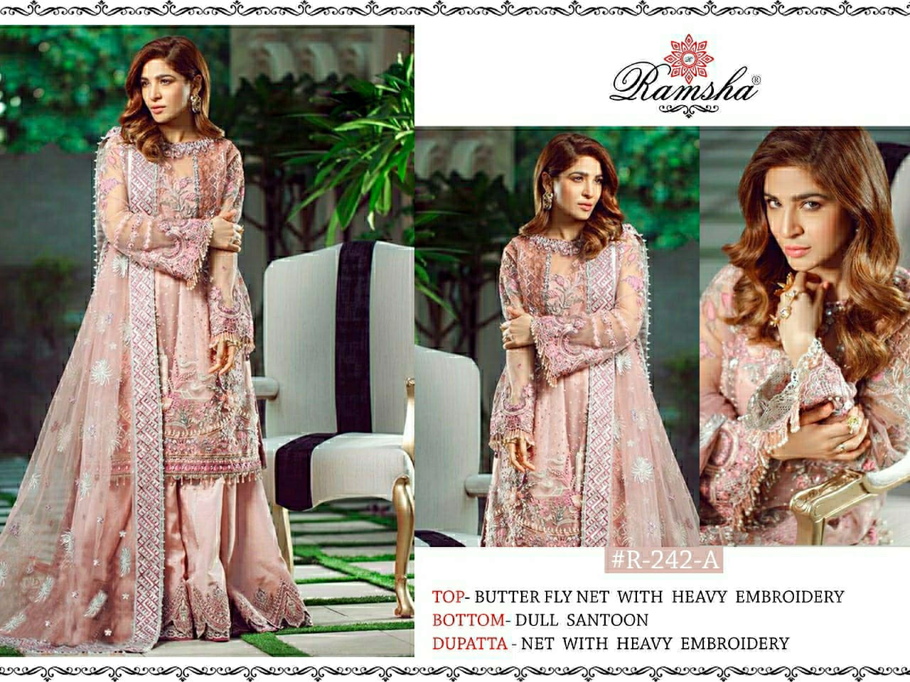 ramsha ramsha r 242nxbutterfly net catchy style salwar suit catalog