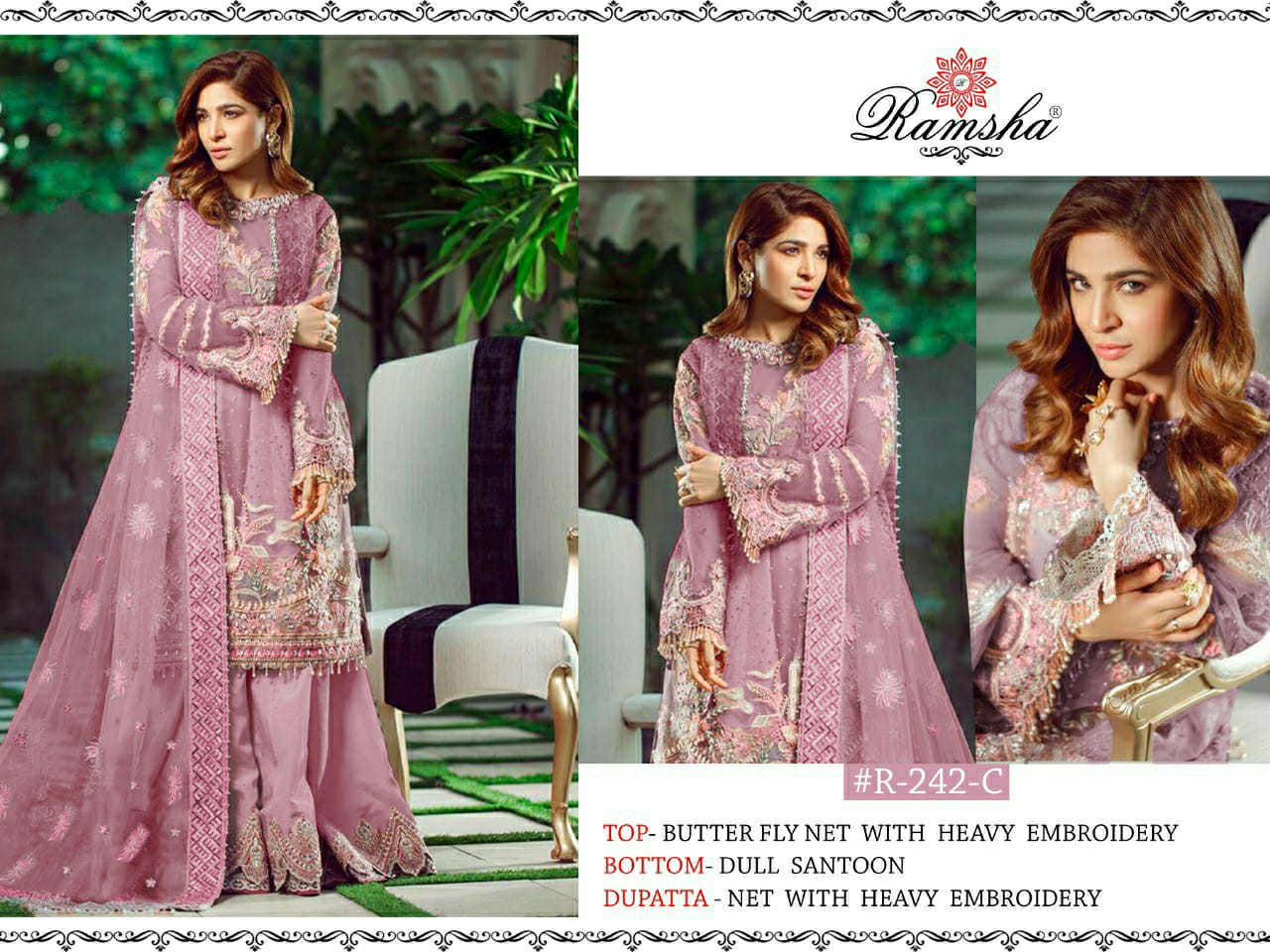 ramsha ramsha r 242nxbutterfly net catchy style salwar suit catalog