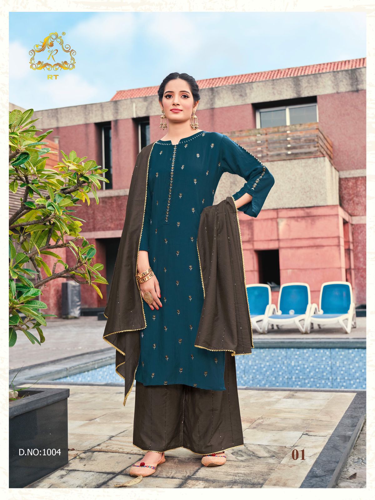 rijiya trends surili vol 2 viscose new and modern style kurti with pant dupatta catalog