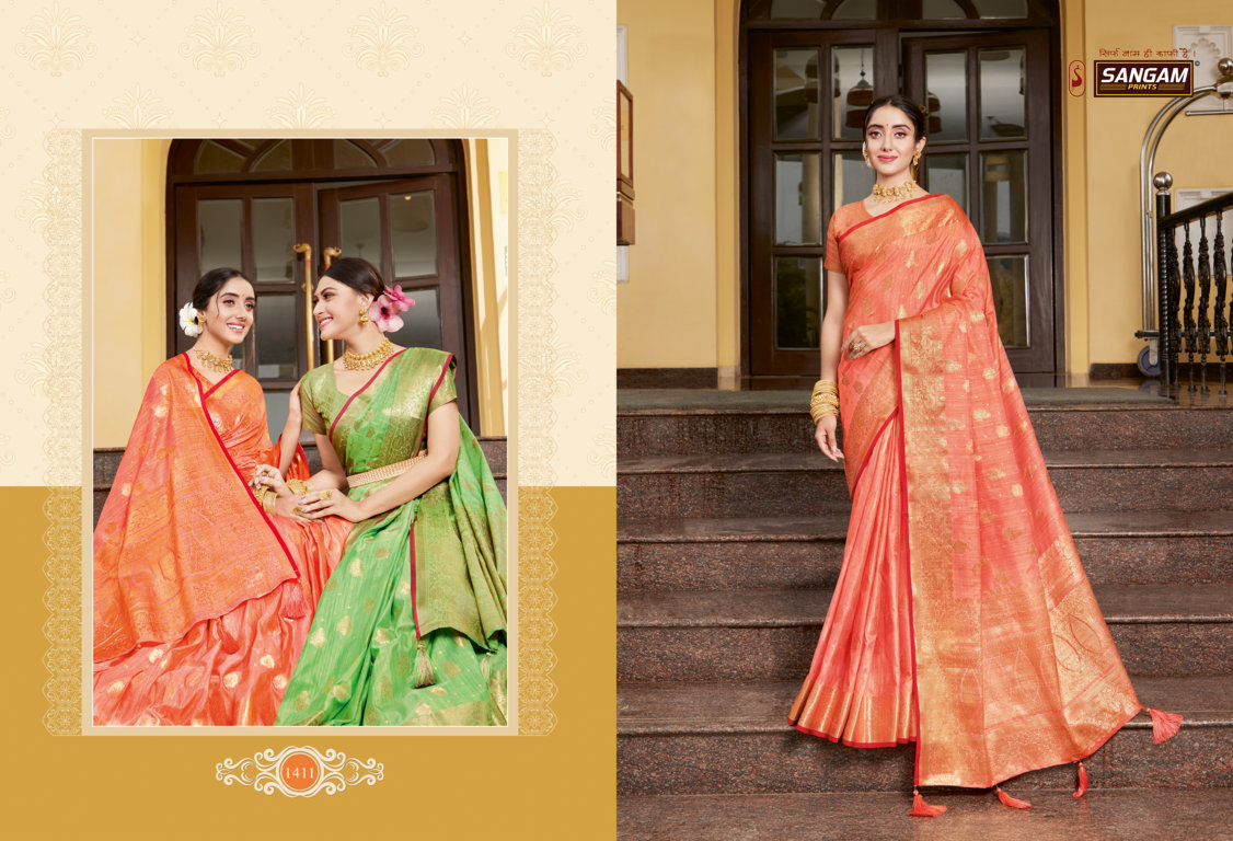 sangam print sakhi saheli catchy look saree catalog