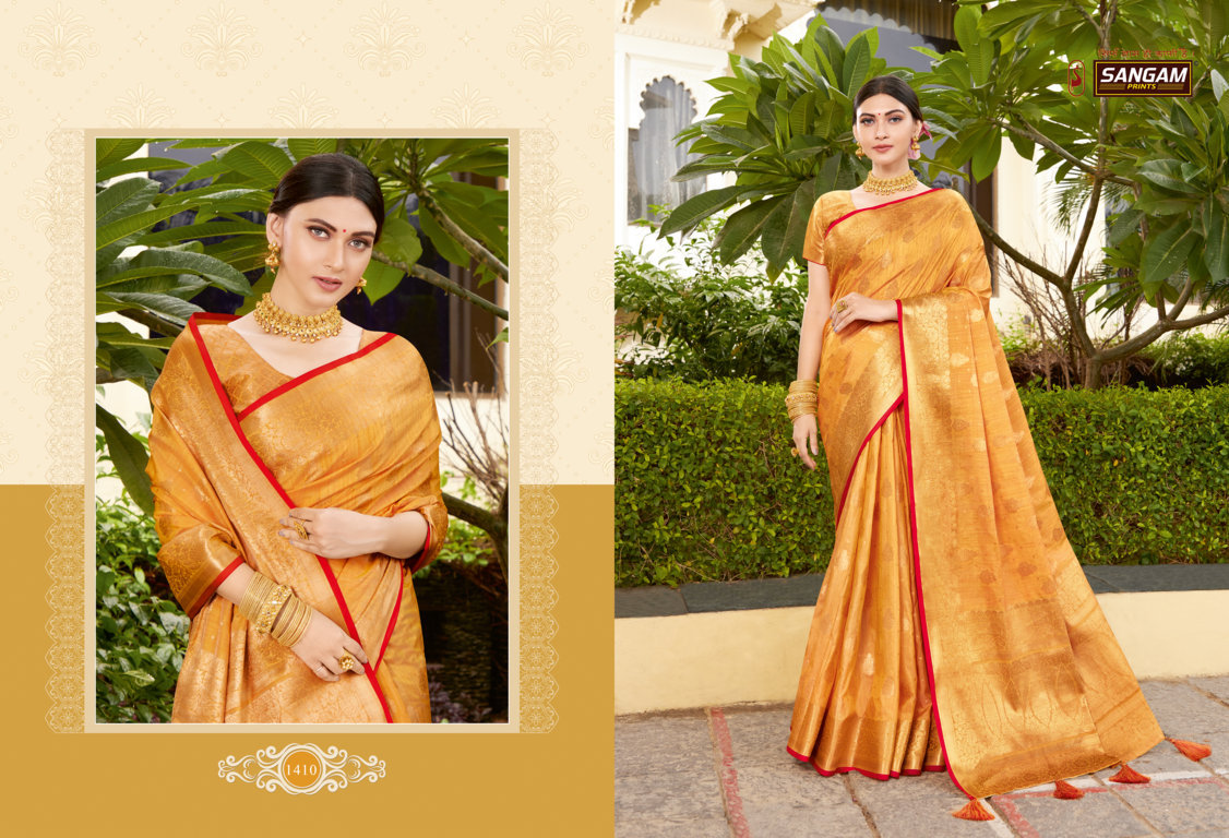 sangam print sakhi saheli catchy look saree catalog