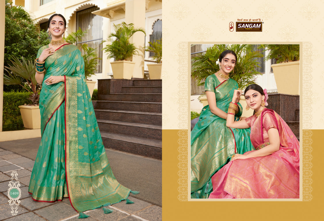 sangam print sakhi saheli catchy look saree catalog