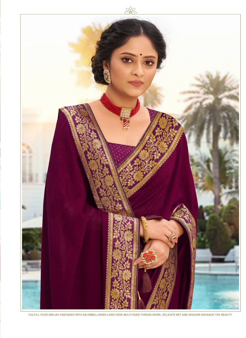 saroj ishita silk regal look saree catalog