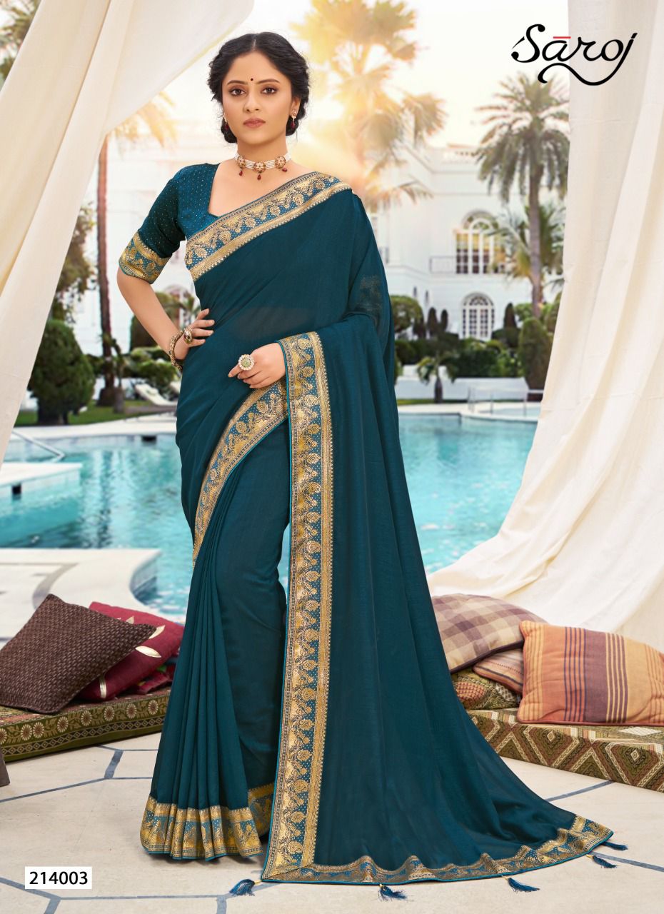 saroj ishita silk regal look saree catalog