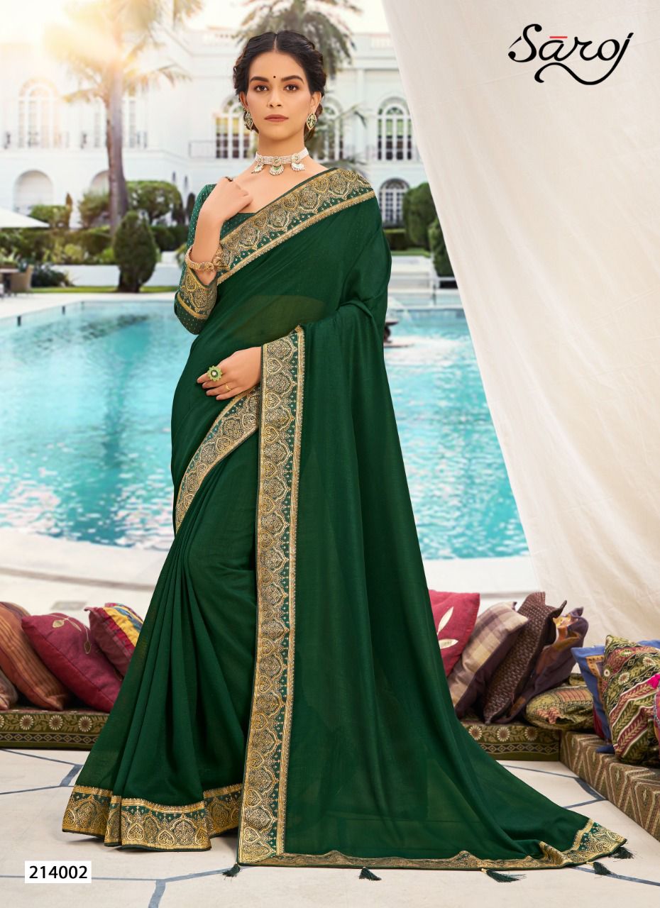 saroj ishita silk regal look saree catalog