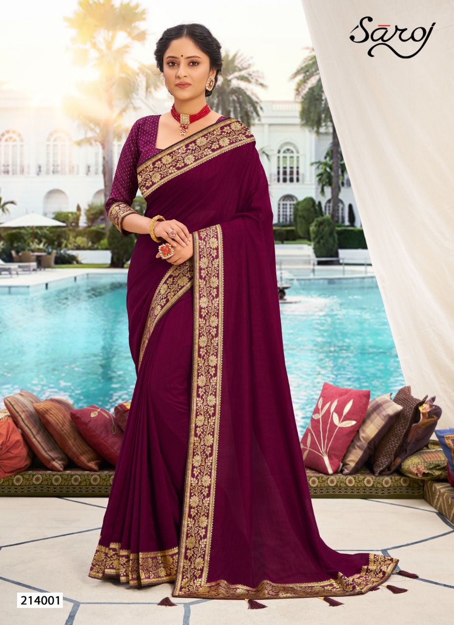 saroj ishita silk regal look saree catalog