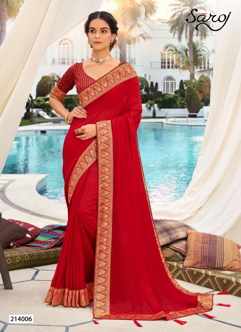 saroj ishita silk regal look saree catalog