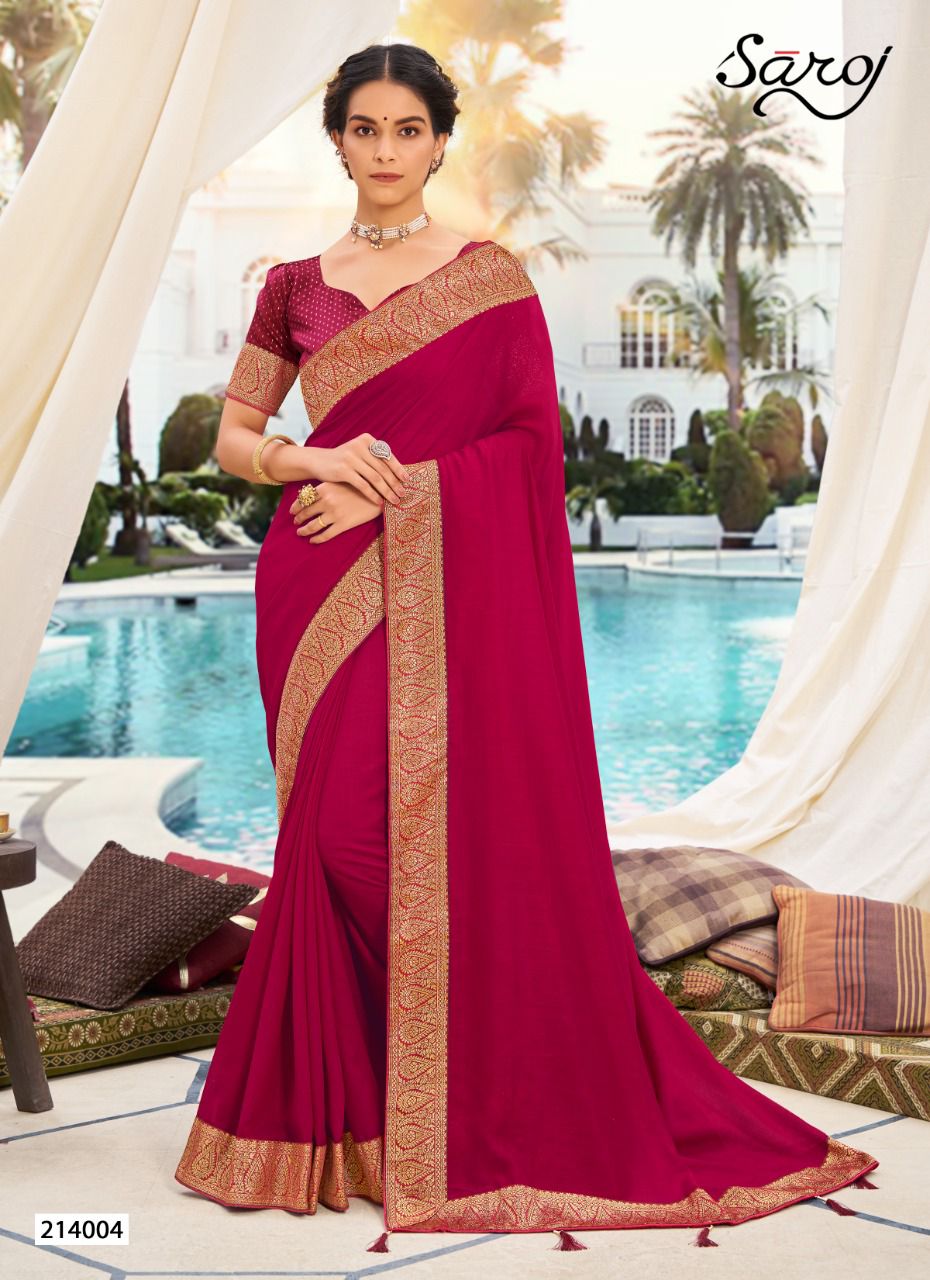 saroj ishita silk regal look saree catalog