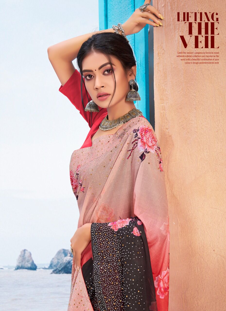 saroj monali vol 2 lycra exclusive print saree catalog