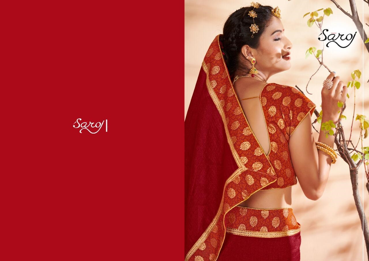 saroj natural beauty silk regal look saree catalog