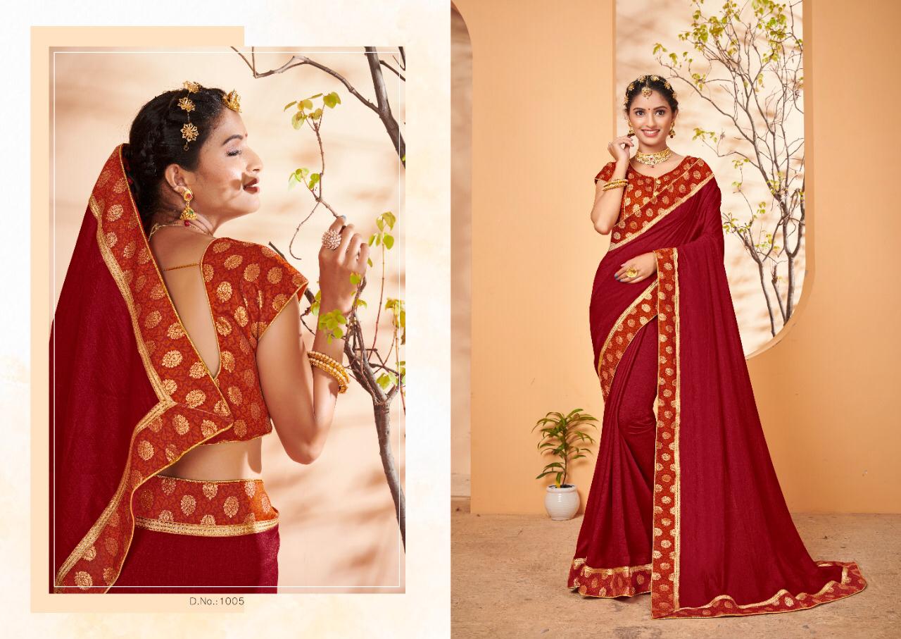 saroj natural beauty silk regal look saree catalog