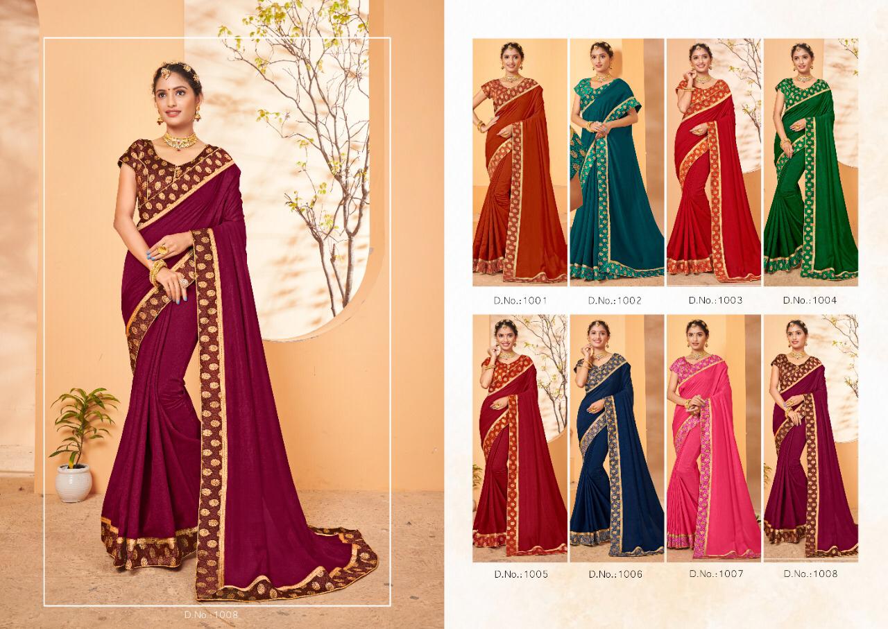 saroj natural beauty silk regal look saree catalog