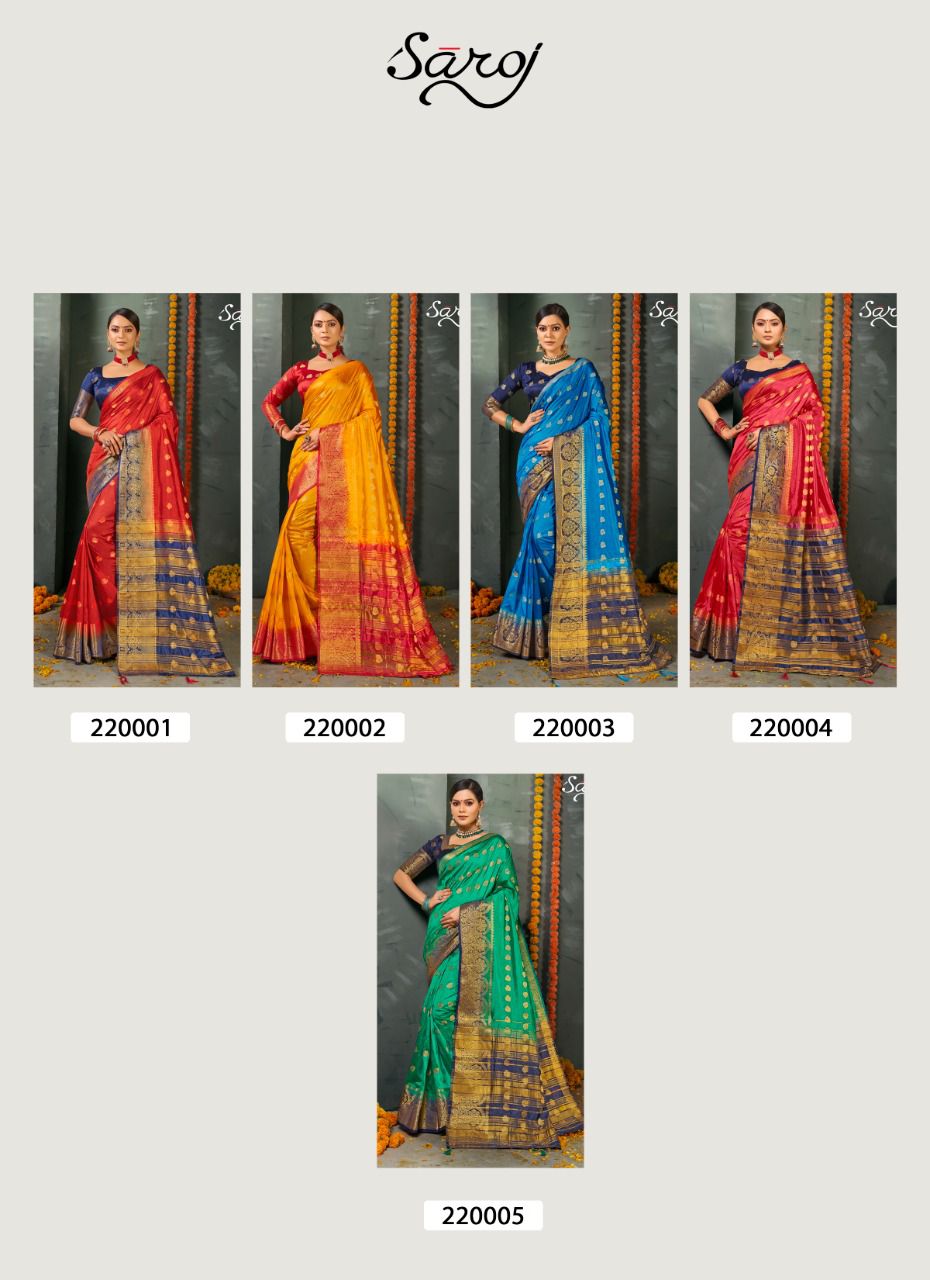 saroj radhika naylon silk georgette catchy print saree catalog