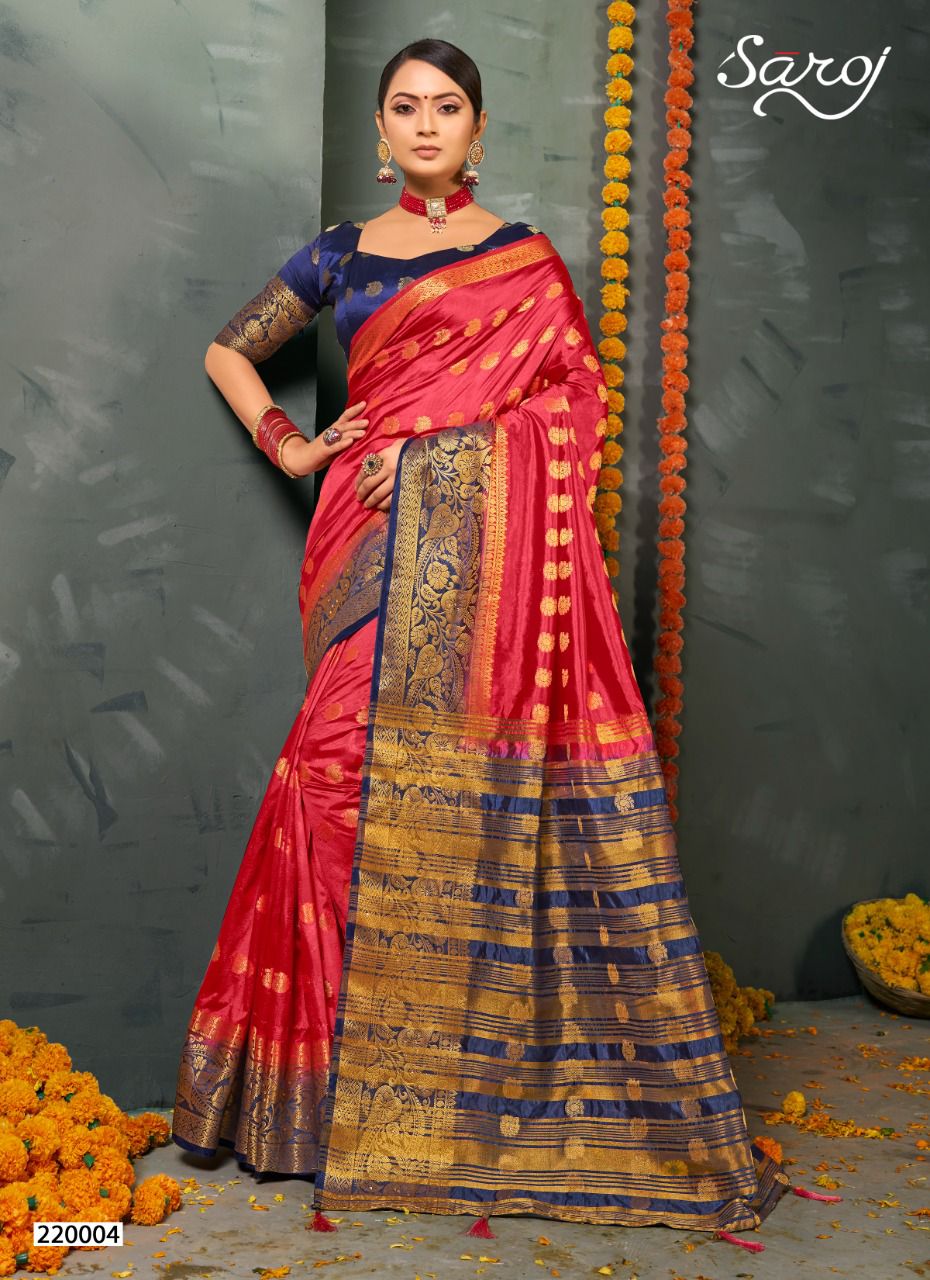 saroj radhika naylon silk georgette catchy print saree catalog