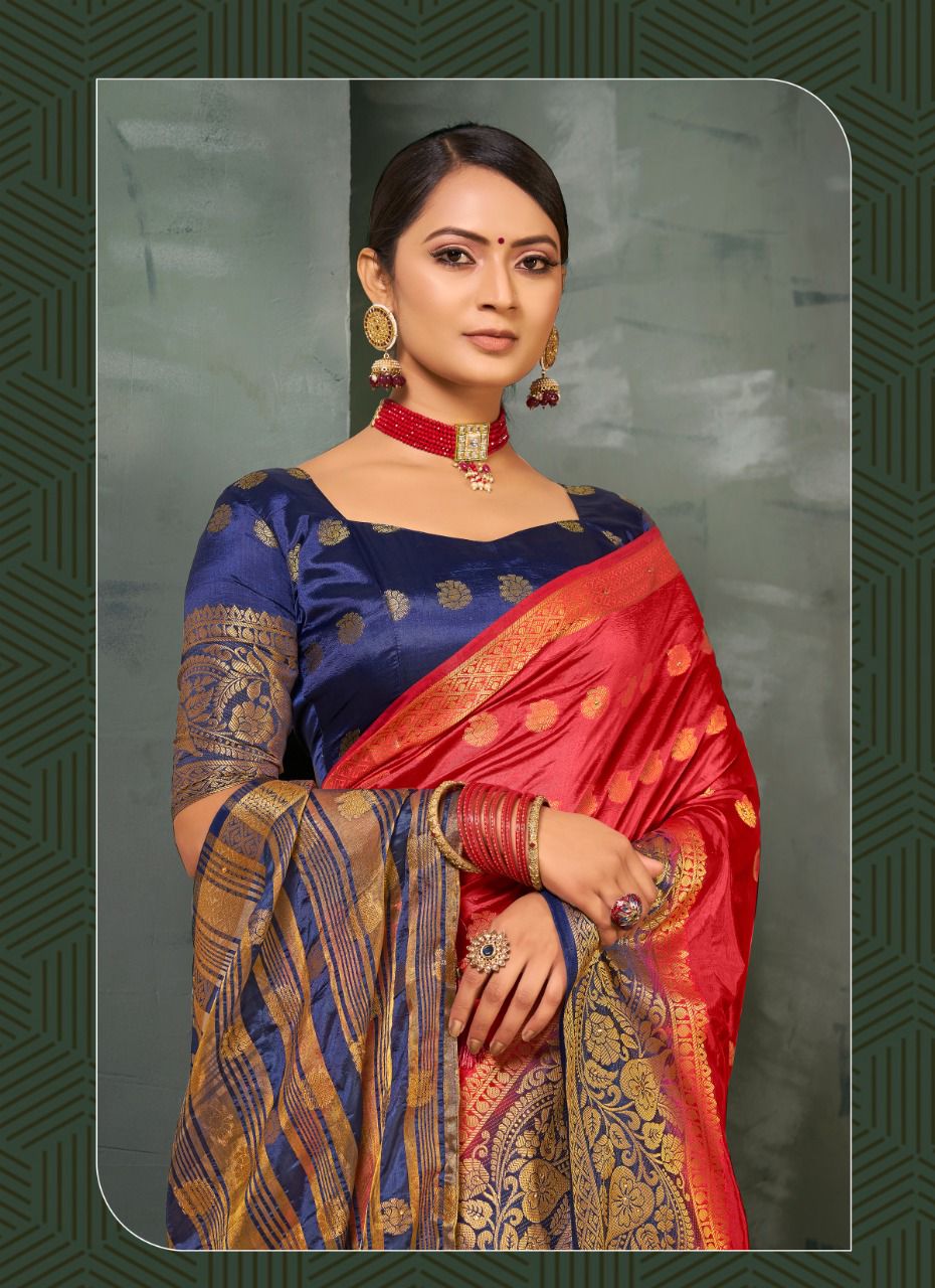 saroj radhika naylon silk georgette catchy print saree catalog