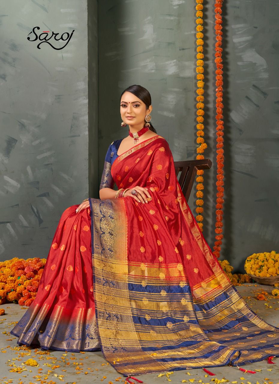 saroj radhika naylon silk georgette catchy print saree catalog