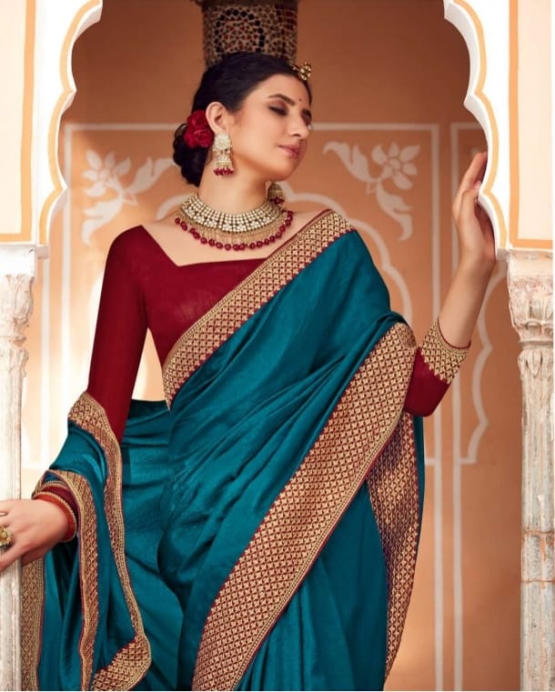 saroj Trinetra vichitra silk catchy look saree catalog